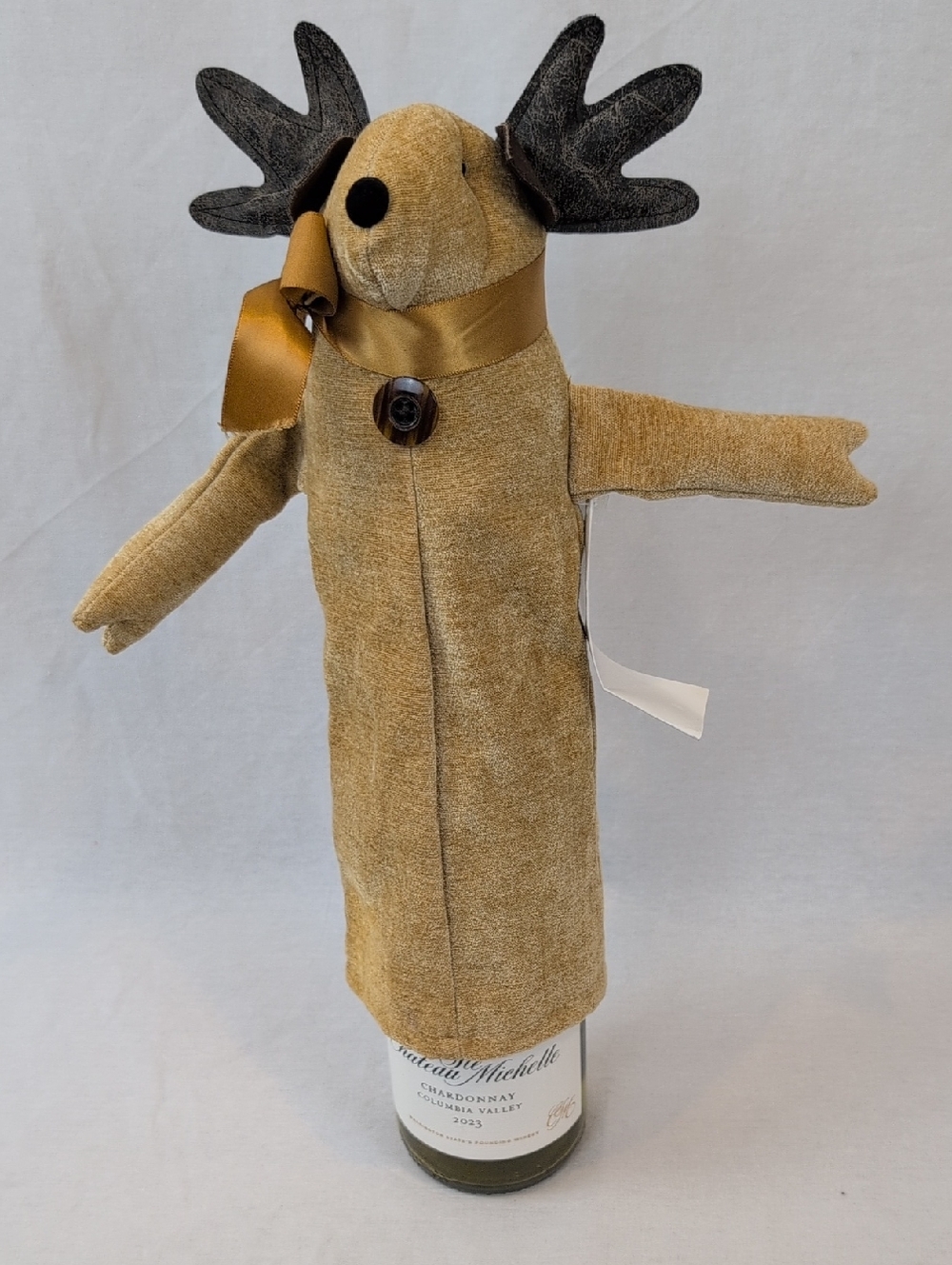 NWT WOOF & POOF WINE BOTTLE HOLIDAY DECORATIVE COVER